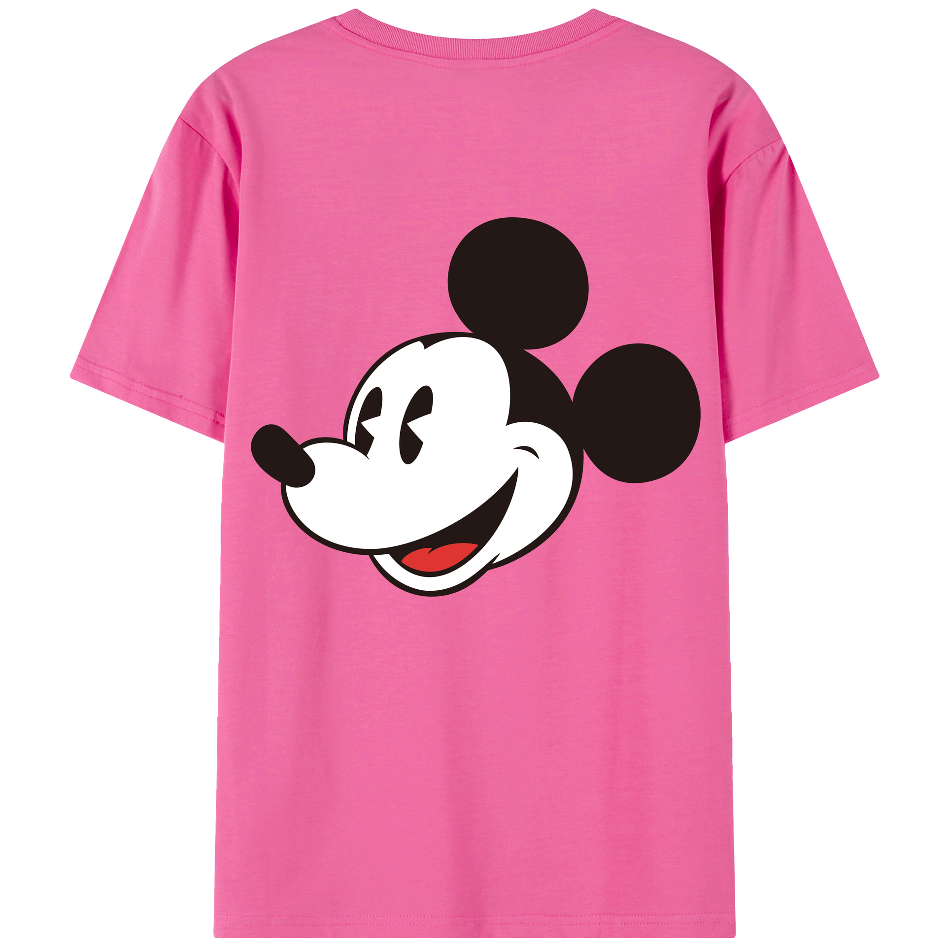（画像用） ミッキーマウス Mickey Mouse レディース半袖Tシャツ(バックプリント)